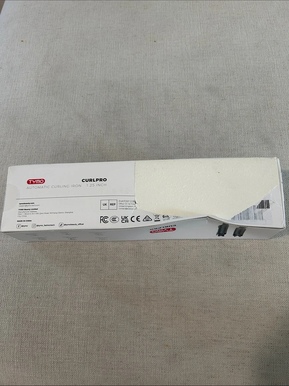 TYMO CURLPRO GREY, automatic curling iron, 1.25, NWT
